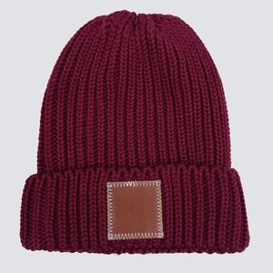 Stylish Burgundy Knit Beanie
